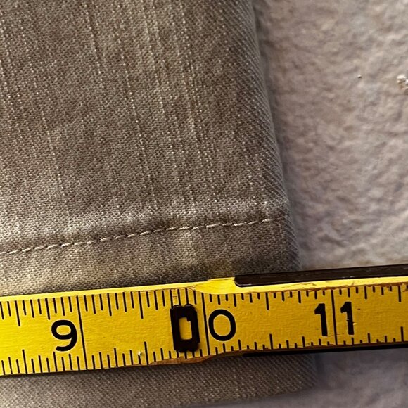 Ruby Rd Wide Leg Denim Chino Sand Beige Pants 8 (33x31) NWT - Picture 11 of 16